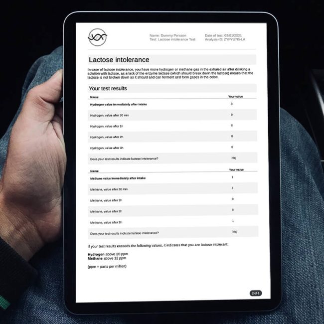 Lactose-Intolerance-Test-report